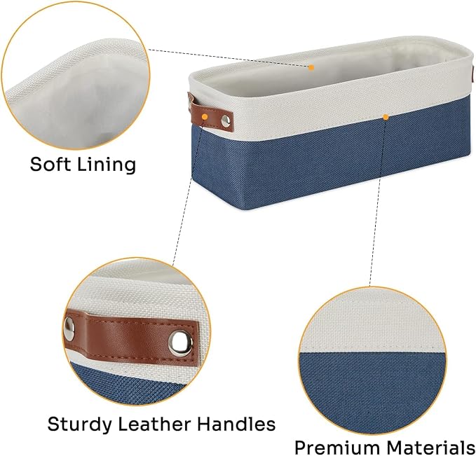 DULLEMELO Narrow Storage Basket, Toilet Paper Basket - Image 3