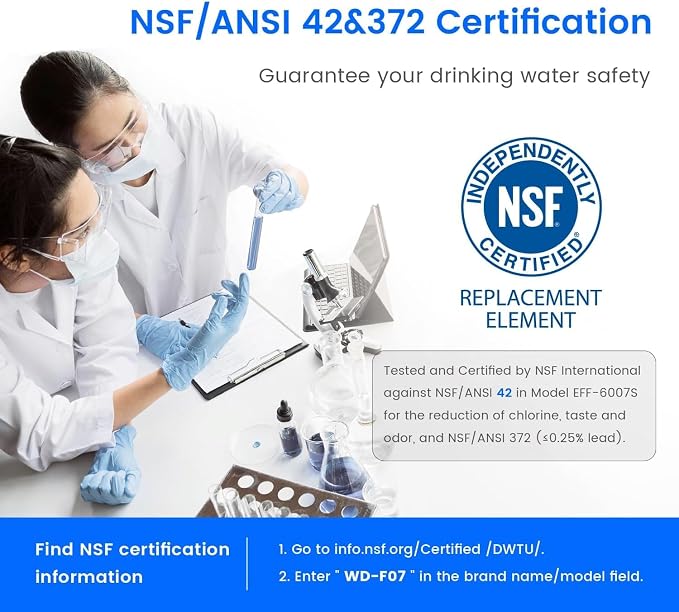 Waterdrop EDR4RXD1 Replacement for EveryDrop® Filter 4, Whirlpool® UKF8001 - Image 3