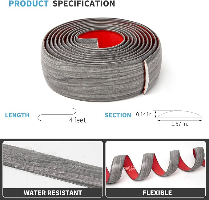 Art3d Self Adhesive Vinyl Floor Transition Strip, Laminate Floor Strip Floor - Image 4