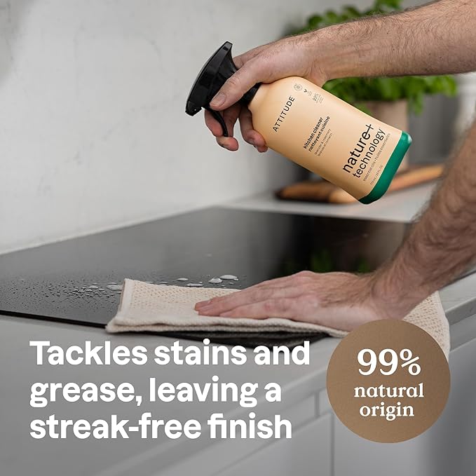 ATTITUDE Kitchen Cleaner Spray, Natural Origin Ingredients, EWG Verified - Image 2
