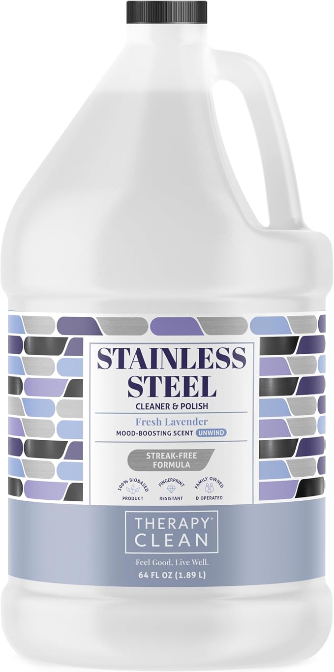 Therapy Stainless Steel Cleaner Bulk Refill - 64 oz. - Streak-Free by TherapyClean