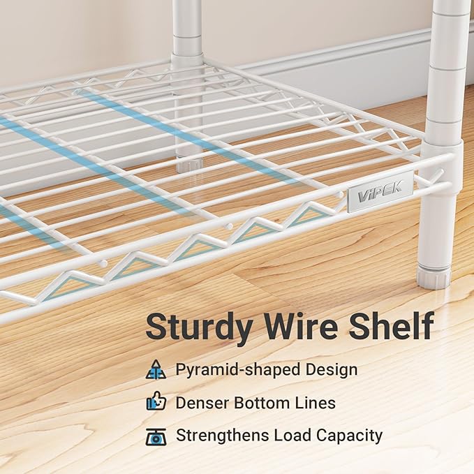 VIPEK V1 Wire Garment Rack 4 Tiers Heavy Duty Clothes Rack - Image 6