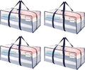 VENO 4 Pack Moving Bags Plastic Storage Totes Clothes Organization Large W by Veno