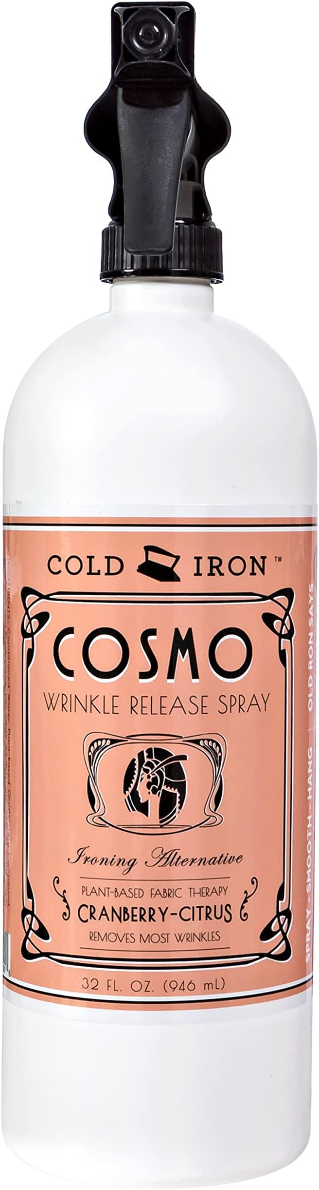 Cold Iron Wrinkle Release Spray 32 fl oz. Cranberry-Citrus. Plant Based Ironing - Image 5