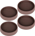 Non Slip Furniture Pads, 2.5” Round Rubber Caster Cups, Anti-Slip Gripper by VOCOMO