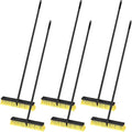 Zhehao 6 Pack 18 Inches Push Broom Outdoor, Concrete Floor Cleaning by Zhehao