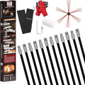 39 Feet Chimney Sweep Kit, Chimney Cleaning Kit by cleancraft