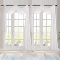 Chyhomenyc Ivory Sheer Scarf Valances by Chyhomenyc