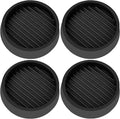 3X3 Round Rubber Caster Cups, Non Slip Furniture Pads, Anti-Slip Gripper by VOCOMO