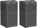 YESHOMY 2 Pack Outdoor Trash Can by SearchallYESHOMY