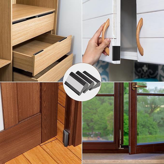 Wedge-Shape Window Weather Stripping Door Frame Seal Strip 118” White, Upgrade - Image 7