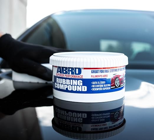 ABRO Superior Performance Rubbing Compound, 10 oz., Buffing Compound - Image 2