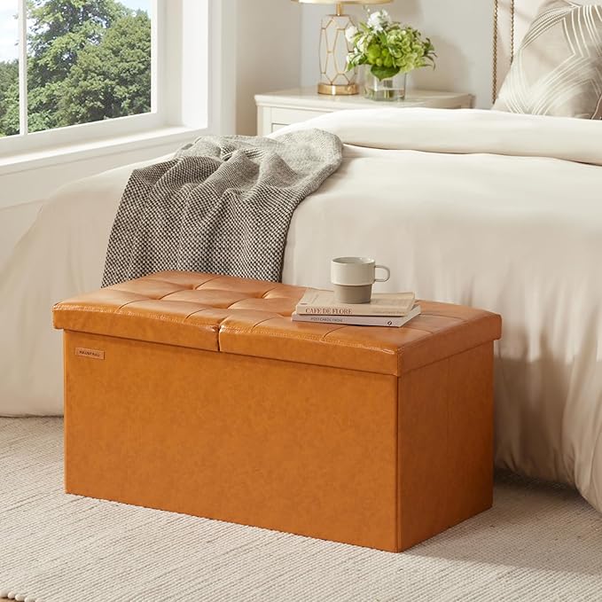 HAUSFRAU - 30 Inches Storage Ottoman Bench - Image 5
