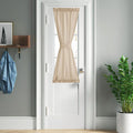 NICETOWN Linen Door Curtains 50 inch Length 1 Panel Farmhouse Kitchen Curtain by NICETOWN
