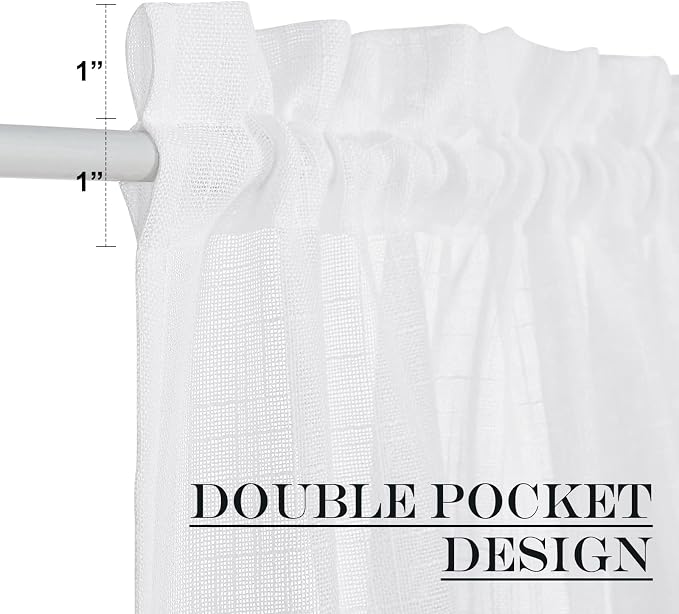 NICETOWN Sheer French Door Curtain - Image 3