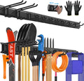 64'' All-Metal Garage Tool Organizer Wall Mount – Heavy-Duty Tool Rack Holds by SUKIZZ