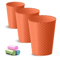 Bathroom Trash Can, 3 Pack 1.8 Gallons Small Trash Can by Lysam