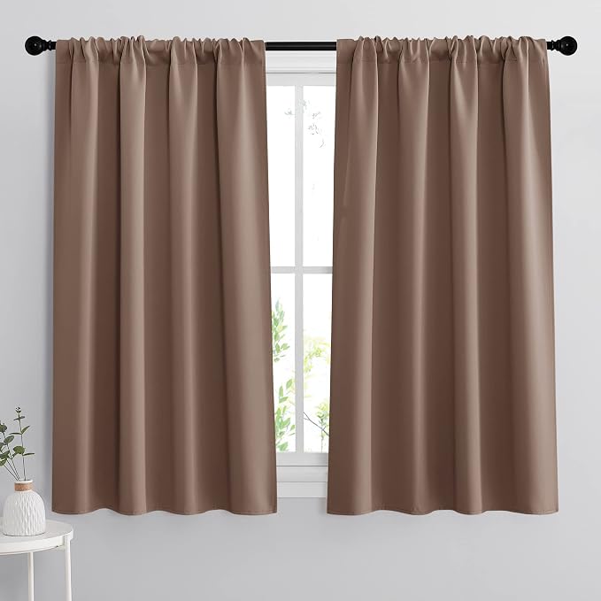 RYB HOME Blackout Curtains 63 inches Long by RYBHOME