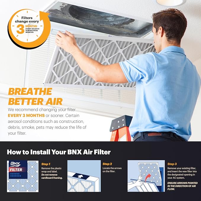 BNX TruFilter 16x25x5 MERV 11 Air Filter - Image 8