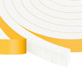 White Foam Insulation Tape, Strong Adhesive Weather Stripping Door Seal by Trisiki