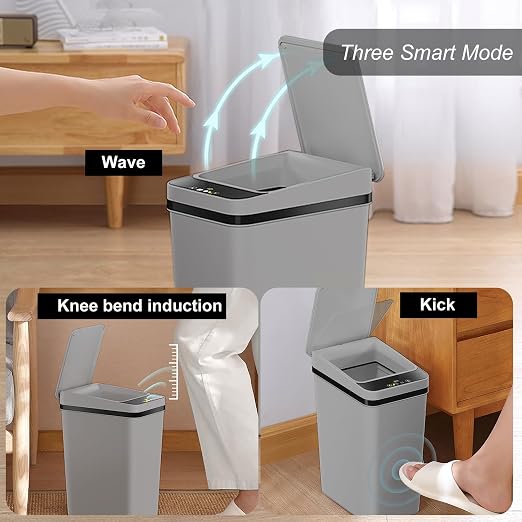 Yatmung 2.5 Gallon Motion Sensor Trash Can - Image 2