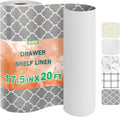 OcePor Non-Adhesive Drawer and Shelf Liner 17.5IN x 20FT，Non Slip Cabinet and by OcePor