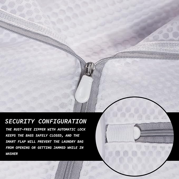 5Pcs Durable Honeycomb Mesh Laundry Bags - Image 3