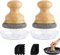Cast Iron Scrubber and Scraper, Chain Mail Cleaner by BEEPTRUM