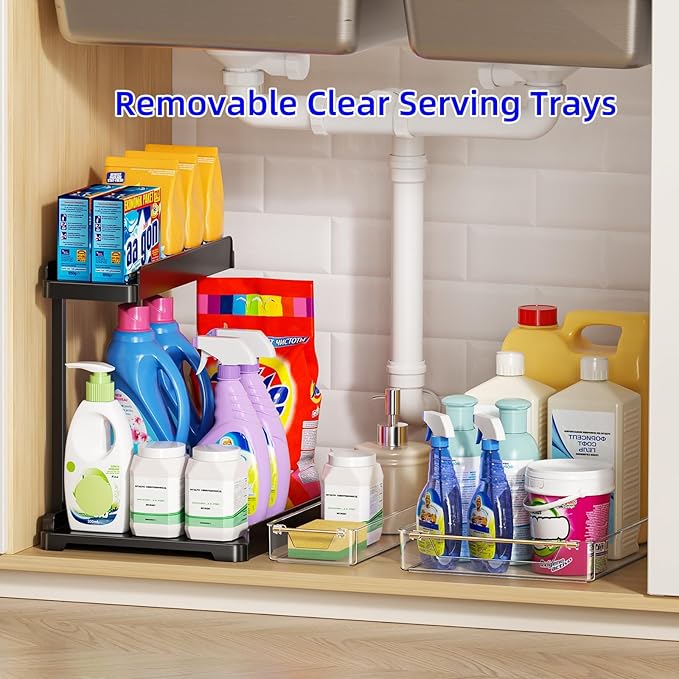 heart & home 2-Pack Under Sink Storage Organizer - Image 9