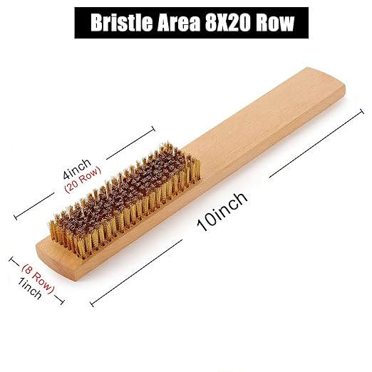 MAXMAN Brass Brush, Soft Brass Bristles Wire Brush - Image 2