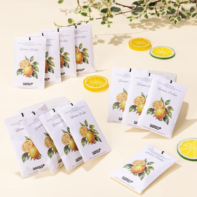 MYARO 12 Packs Lemon Scented Sachets - Image 3