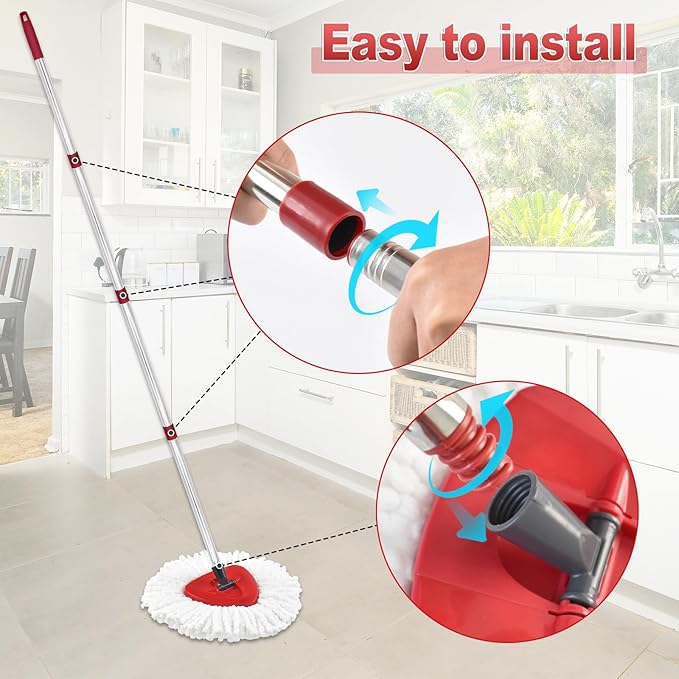 Mop Handle for Ocedar, Mop Handle for O Cedar, Spin Mops Replacement Stick and - Image 6