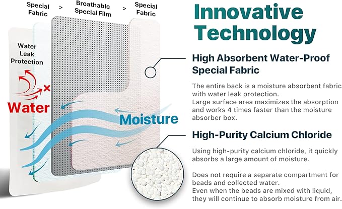 Dry & Dry 6 Pack Standing Moisture Absorbers to Control Excess Moisture in - Image 6