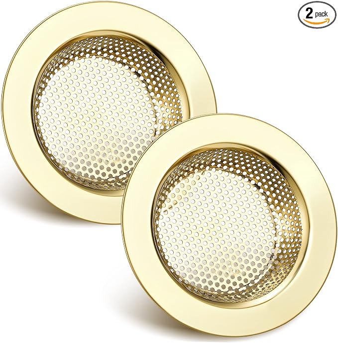 Retisee 2 Pcs Sink Strainer Stainless Steel Kitchen Sink Drain Strainer Basket by Retisee