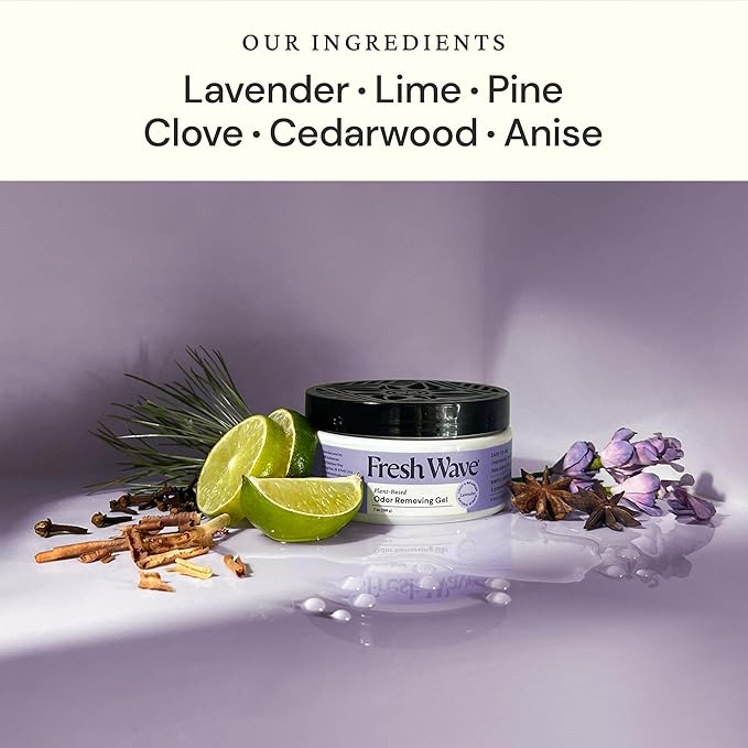 Fresh Wave Lavender Odor Removing Gel, 7 oz., Natural Plant-Based Odor - Image 2