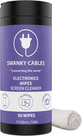 Screen Cleaner Wipes: Electronic Wipes by SWANKYCABLES