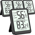 4-Pack Room Thermometer Indoor Hygrometer, Small Digital Temperature and by Azosowo