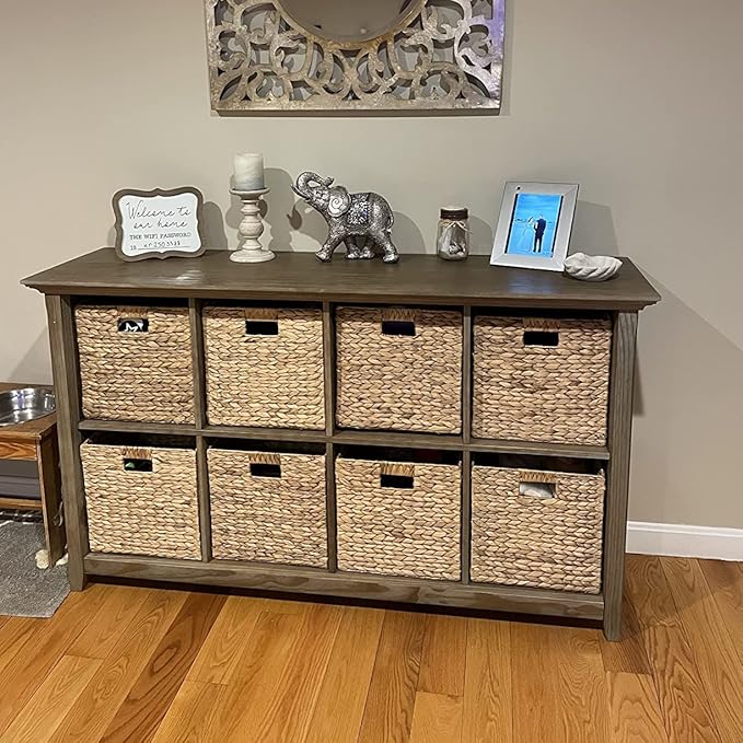 10.5 x 10.5in Wicker Storage Baskets - Image 3