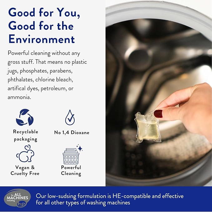 The Clean People Ultra Concentrated Laundry Detergent Pods, Fragrance Free - Image 2