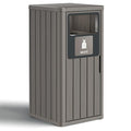 Outdoor Trash Can Waterproof Resin Garbage Can by WTFGO