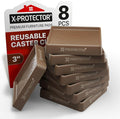 Furniture Cups X-PROTECTOR – 3" Caster Cups 8 PCS – Premium Furniture Coasters by X-Protector