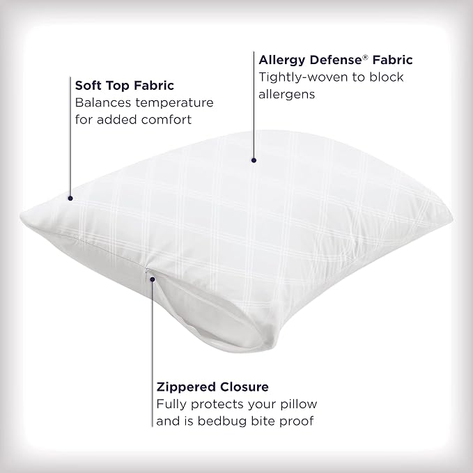 Set of 4 Standard/Queen AllerEase Pillow Protectors - Image 4