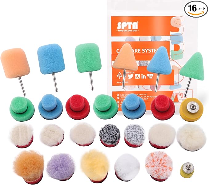 Mini Buffing Polishing Pads, Cordless Electric Drill, Polisher Tool by SPTA