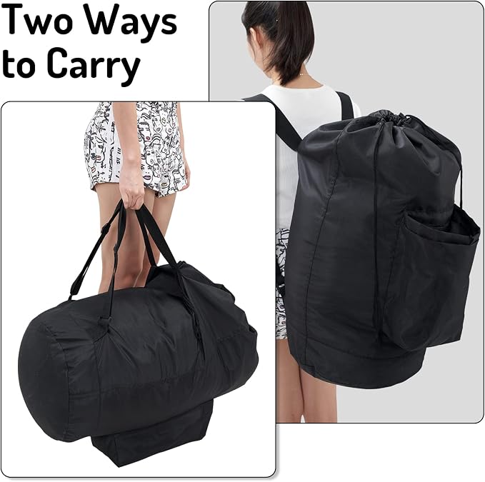 Laundry Backpack Bag, Dirty Clothes Travel Laundry Bag - Image 6
