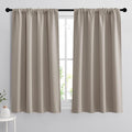 RYB HOME Short Curtains 45 inches, Durable Room Darkening Small Window by RYBHOME
