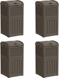 YESHOMY 4 Pack Outdoor Trash Can by SearchallYESHOMY