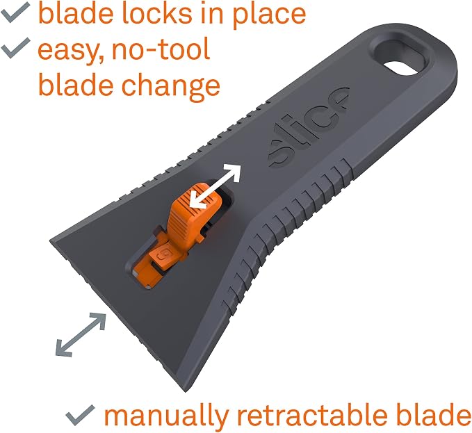 Slice 10591 Manual Utility Scraper, Locking Ceramic Blade, Rust Free, Finger - Image 3