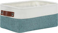 DULLEMELO Small Storage Bin, Small Fabric Rectangular Storage Basket by DULLEMELO