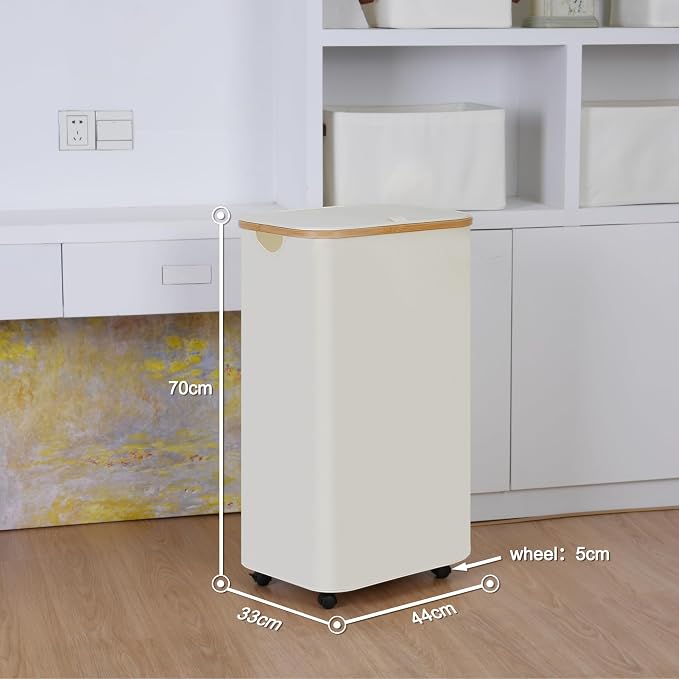 Laundry Basket with Wheels, 100L Hampers - Image 6