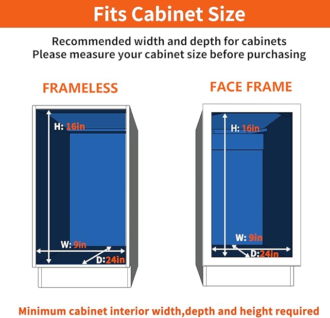 ROOMTEC Individual Pull Out Cabinet Organizer, 2 Tier Spice Rack Organizer - Image 4
